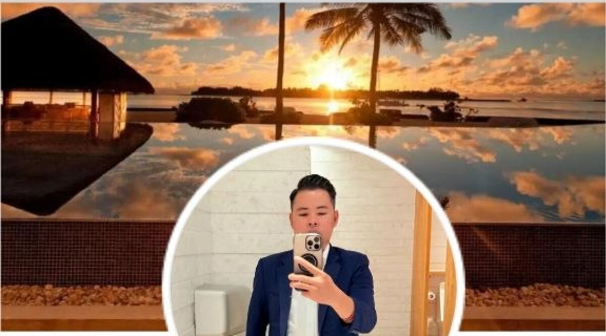 Ảnh bìa Facebook với khung cảnh hoàng hôn ven biển